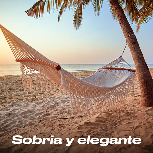 Sobría y elegante